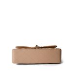 Beige Clair Caviar Quilted Classic Flap Small Gold Hardware - Image 5