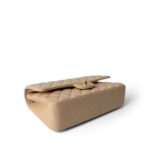 Beige Clair Lambskin Quilted Classic Flap Medium Gold Hardware - Image 7