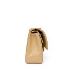 Beige Lambskin Quilted Classic Flap Small Gold Hardware - Image 4