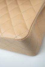 Beige Clair Caviar Quilted Classic Flap Medium Gold Hardware - Image 17