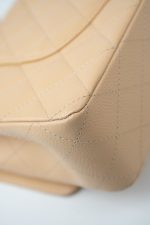 Beige Clair Caviar Quilted Classic Flap Medium Gold Hardware - Image 20