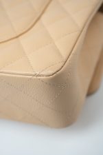 Beige Clair Caviar Quilted Classic Flap Medium Gold Hardware - Image 21