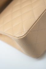 Beige Clair Caviar Quilted Classic Flap Medium Gold Hardware - Image 22