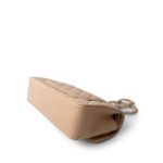 Beige Clair Caviar Quilted Classic Flap Small Gold Hardware - Image 11