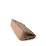 Dark Beige / Caramel Lambskin Quilted Jumbo Classic Flap Light Gold Hardware - Image 7