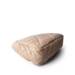 Light Beige Goatskin Quilted 19 Flap Large Mixed Hardware - Image 3