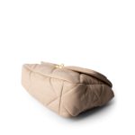 Light Beige Goatskin Quilted 19 Flap Large Mixed Hardware - Image 6