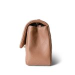 Light Caramel Quilted Mini Rectangular Silver Hardware - Image 2