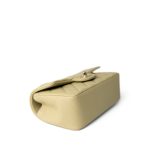 Pastel Yellow Lambskin Quilted Mini Top Handle Light Gold Hardware - Image 8