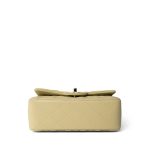 Pastel Yellow Lambskin Quilted Mini Top Handle Light Gold Hardware - Image 7
