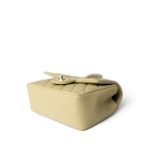Pastel Yellow Lambskin Quilted Mini Top Handle Light Gold Hardware - Image 9