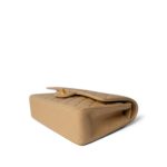 Vintage Beige Lambskin Quilted Classic Flap Medium Gold Hardware - Image 11