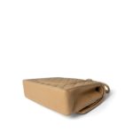 Vintage Beige Lambskin Quilted Classic Flap Medium Gold Hardware - Image 12