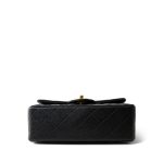 15B Black Caviar Quilted Mini Rectangular Flap Aged Gold Hardware - Image 6