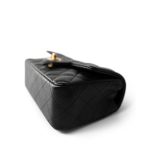 15B Black Caviar Quilted Mini Rectangular Flap Aged Gold Hardware - Image 8