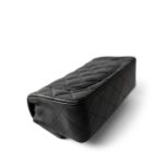 15B Black Caviar Quilted Mini Rectangular Flap Aged Gold Hardware - Image 10