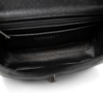 18C Black Glittery Caviar Quilted Mini Rectangular Flap - Image 10