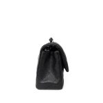 18C Black Glittery Caviar Quilted Mini Rectangular Flap - Image 9