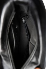 19B So Black Aged Calfskin Chevron Small Hobo Gabrielle Bag - Image 11