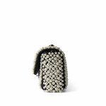 19S Pearl On Flap Mini Rectangular Bag Light Gold Hardware - Image 4