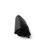 21C Black Lambskin Quilted Chanel Chain Single Flap Shoulder Bag Light Gold Hardware - Image 9