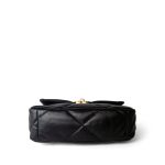 21P Black Lambskin Quilted 19 Flap Small Mixed Hardware - Image 6