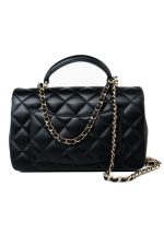 23A Black Lambskin Mini Top Handle Light Gold Hardware - Image 6