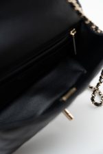 23A Black Lambskin Mini Top Handle Light Gold Hardware - Image 7