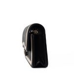 23B Black / Beige O Phone Holder w/ Chain Flap Light Gold Hardware - Image 3