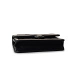 23B Black / Beige O Phone Holder w/ Chain Flap Light Gold Hardware - Image 6