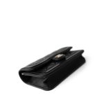 23B Black Lambskin Quilted O Phone Holder With Chain - Image 7