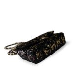23B Black Multicolor Reversible Sequins Single Flap Bag - Image 22