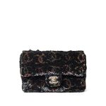 23B Black Multicolor Reversible Sequins Single Flap Bag - Image 3