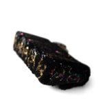 23B Black Multicolor Reversible Sequins Single Flap Bag - Image 14