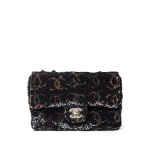 23B Black Multicolor Reversible Sequins Single Flap Bag - Image 3