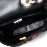 23B Black Multicolor Reversible Sequins Single Flap Bag - Image 20