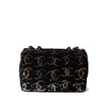 23B Black Multicolor Reversible Sequins Single Flap Bag - Image 21