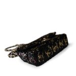 23B Black Multicolor Reversible Sequins Single Flap Bag - Image 22