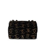 23B Black Multicolor Reversible Sequins Single Flap Bag - Image 15