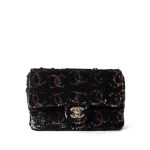 23B Black Multicolor Reversible Sequins Single Flap Bag - Image 18