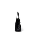 23K Shiny Black Aged Calfskin Quilted Nano Kelly Shopping Bag - Image 9