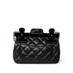 Black Aged Calfskin Quilted 2.55 Mini Reissue Hanger Flap Bag - Image 4