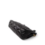 Black Aged Calfskin Quilted 2.55 Mini Reissue Hanger Flap Bag - Image 7