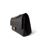 Black Aged Calfskin Quilted 2.55 Reissue 226 Medium Antique Gold Hardware - Image 5