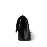 Black Aged Calfskin Quilted 2.55 Reissue 226 Medium Antique Gold Hardware - Image 4