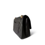 Black Aged Calfskin Quilted 2.55 Reissue 226 Medium Antique Gold Hardware - Image 6