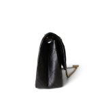 Black Aged Calfskin Quilted 2.55 Reissue 226 Medium Antique Gold Hardware - Image 9