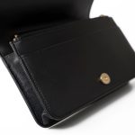Black Caviar Quilted Boy Wallet on Chain (WOC) Antique Gold Hardware - Image 4