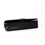 Black Caviar Quilted Boy Wallet on Chain (WOC) Antique Gold Hardware - Image 6