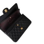 Black Caviar Quilted Classic Flap Medium Gold Hardware - Image 15